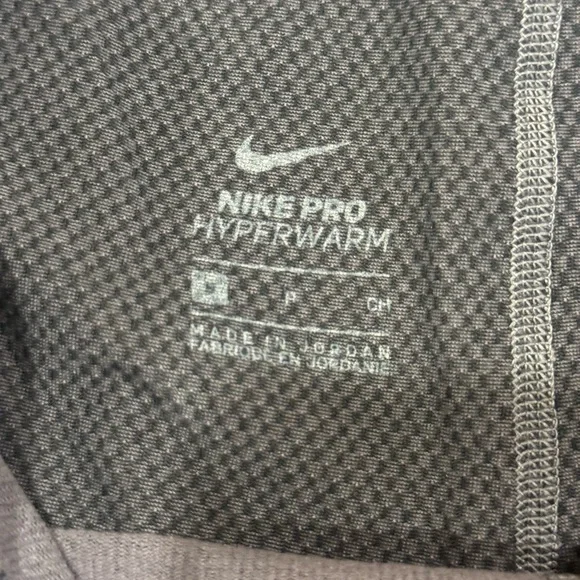 Nike Pro Hyperwarm Gray Leggings Size Small - Picture 2 of 4